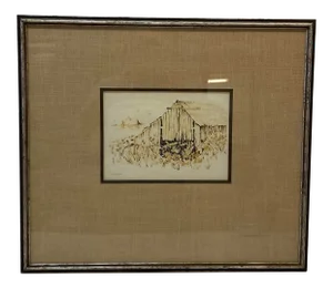 Nancy Johnson "Harlan Barn" Original Felt Pen Sketch C.1980