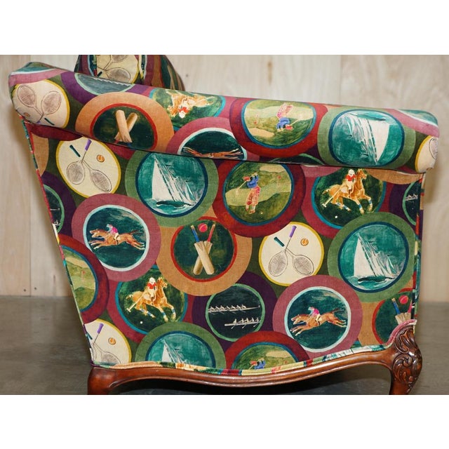 Mulberry Silk Velvet Sporting Life with Claw & Ball Feet Sofa For Sale - Image 17 of 18