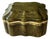 Vintage Italian Borghese Faux Tortoise Marbelized Ceramic Box For Sale
