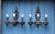 1940s Vintage Rococo Revival Italian 3-Arm Wall Sconces, 1940s, Set of 2 For Sale - Image 5 of 15