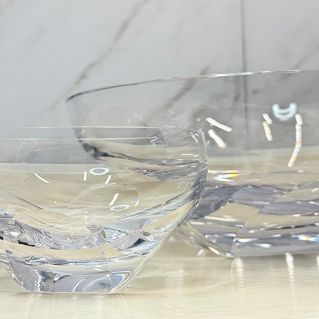 Asprey London Crystal & Sterling Silver Caviar Server Set W/ Box For Sale In Portland, OR - Image 6 of 7