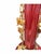 Gold Large Vintage European Gilded Blown Red Glass Vase, 1940 For Sale - Image 8 of 12