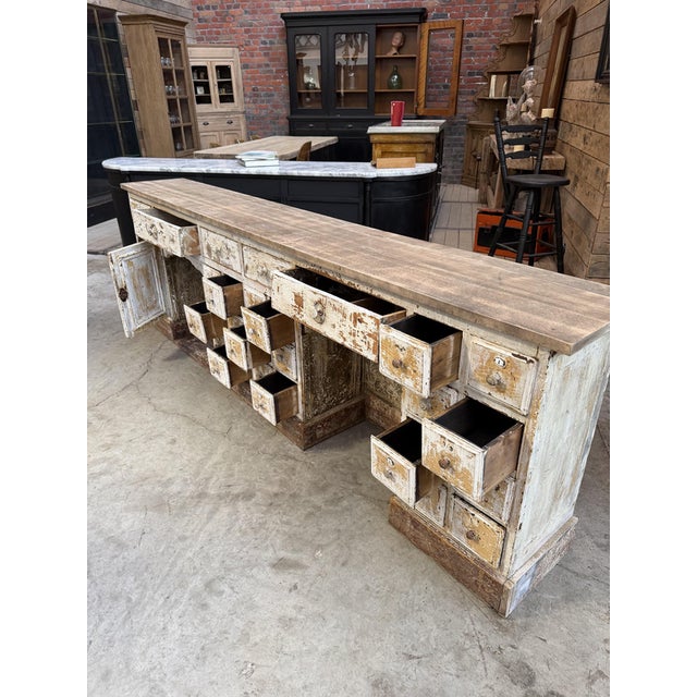 Antique Early 20th Century Barbers Cabinet For Sale - Image 3 of 18