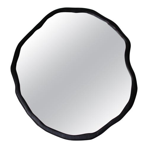 Black Handcrafted Ondulation Mirror by Alice Lahana Studio For Sale - Image 6 of 6