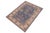 Rustic Kazak Southwestern Light Blue/Beige Wool Rug - 3'10''x6'0'' For Sale - Image 10 of 10