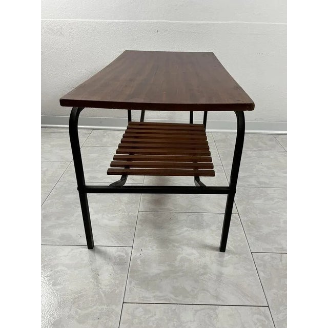 Mid-Century Italian Table with Magazine Holder, 1960s For Sale - Image 6 of 8