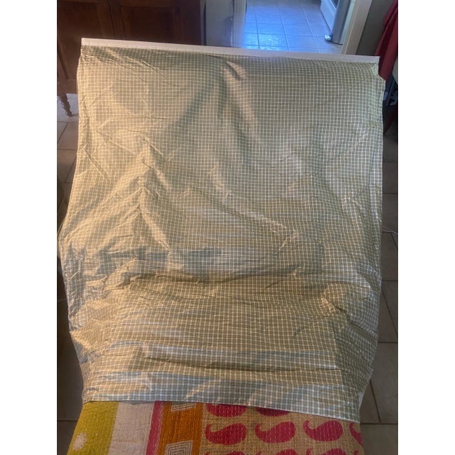 American Silk Mill (Asm) Plaid Roman Balloon Shade - 25” W For Sale - Image 4 of 10