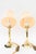 Metal Small Art Deco Table Lamps with Fabric Shades, Vienna, Austria, 1920s, Set of 2 For Sale - Image 7 of 17