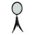 Vintage Standing 3 Black Horn Magnifying Glass For Sale