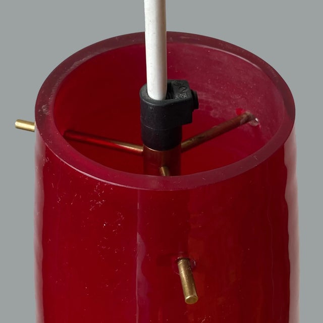 Italian Red Pendants in Murano Glass by Alessandro Pianon for Vistosi, 1960s For Sale - Image 18 of 18