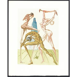 1963 Dalí Divine Comedy Engraving Enfer Chant 15 Les Sodomites For Sale