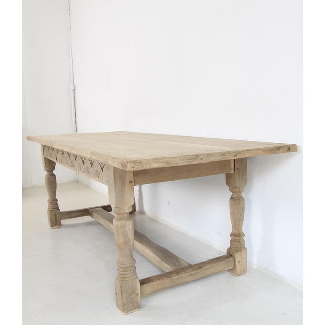 20th Century Spanish Country Oak Dining Table, 1930s For Sale - Image 10 of 18
