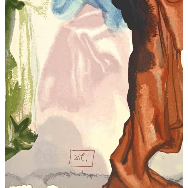 Prayer of Saint Bernard to the Virgin - "The Divine Comedy" - Song 33 - Paradise is a woodcut print realized in 1963 for a...