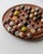 Black Vintage Solitaire Wooden Game Board with Stone Marbles, 1960s For Sale - Image 8 of 11
