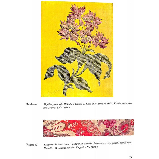 "Textiles en Europe Sous Louis Xv: The Most Beautiful Specimens in the Richilieu Collection" 1964 Weigert, Roger-Armand For Sale - Image 10 of 12