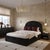 Marlow Performance Velvet King Bed, Black For Sale - Image 9 of 11