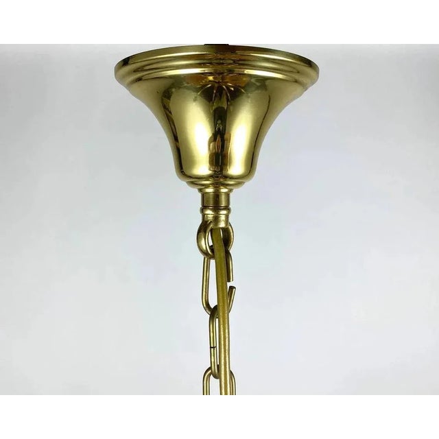 Gilt Brass Chandelier from S.A. Boulanger in the style of Maison Bagues, 1970s For Sale - Image 10 of 11