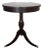 1950's Mahogany Pedestal Drum Table by Mersman Furniture For Sale