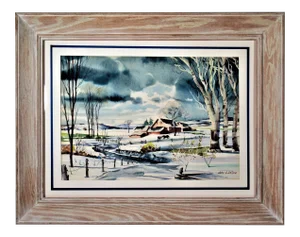 John E. Detore, Winter Landscape, Circa 1960