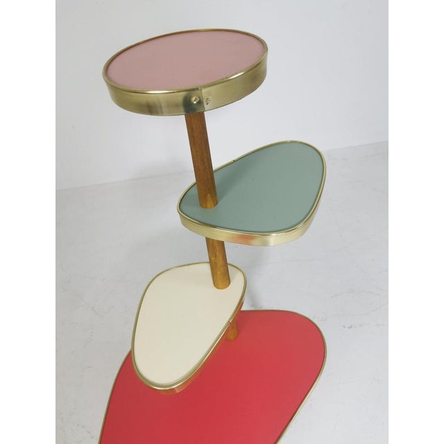 Red Large German Colorful Plant Stand For Sale - Image 8 of 11