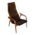 Vintage Yngve Ekström Lamino Lounge Chair for Swedese, Brown Sheepskin For Sale