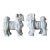 Mid-Century Modern Large Mirrored Blanc De Chine Guardian Lions - Pair of Dehua Foo Dogs For Sale - Image 3 of 10