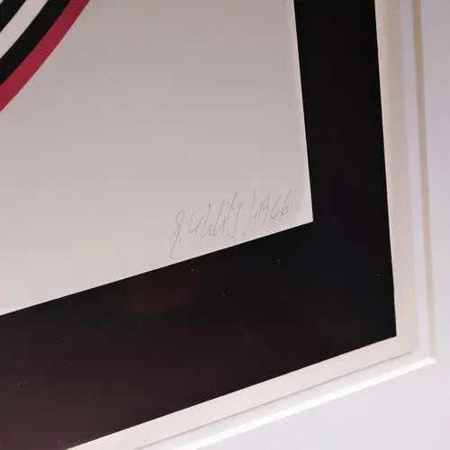 Modern Gerhard Uhlig, Untitled, Screen Print, 1966, Framed For Sale - Image 3 of 5