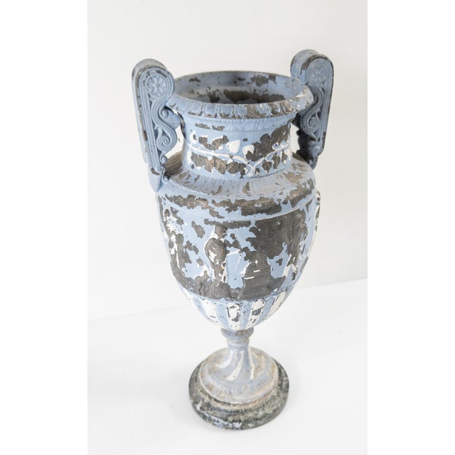 Victorian 19th Century Decorative Neo-Classical Distressed Urn or Vase For Sale - Image 3 of 10