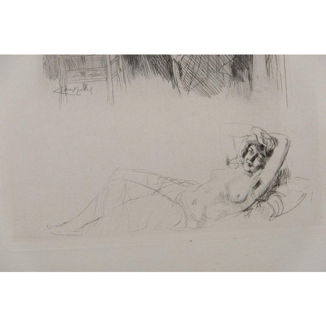 Alméry Lobel-Riche, Nu au foulard, Etching For Sale - Image 4 of 6