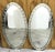 Pair of Jonathan Adler Venetian Style Optic Convex Etched and Beveled Oval Mirrors* 40" x 20" * We have 4 pairs available...