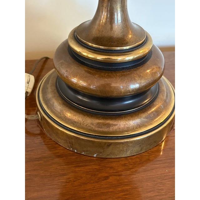 Mid 20th Century Rare Mid-Century Modern Hollywood Regency Bronze and Brass Lamp From Westwood Industries For Sale In Atlanta - Image 6 of 10