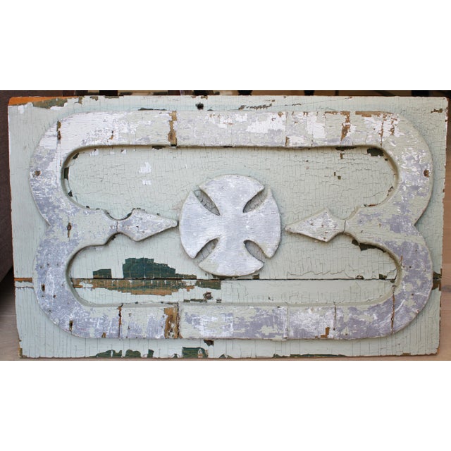 Early 20th Century Antique Hand-Carved Salvage Fragment/Wall Art For Sale - Image 5 of 5