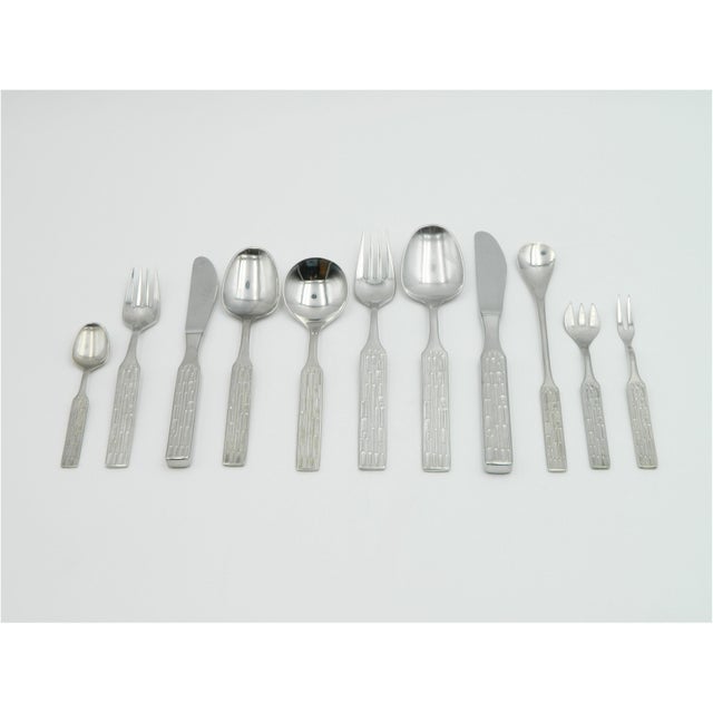 A beautiful, extensive cutlery set for 6 people, the Can Can model, designed by Peter Hagenauer in the 1970s and produced...