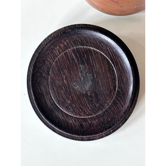 Black Rare Antique Japanese Ceramic Takatori Ware Hoso Mizusashi For Sale - Image 8 of 13