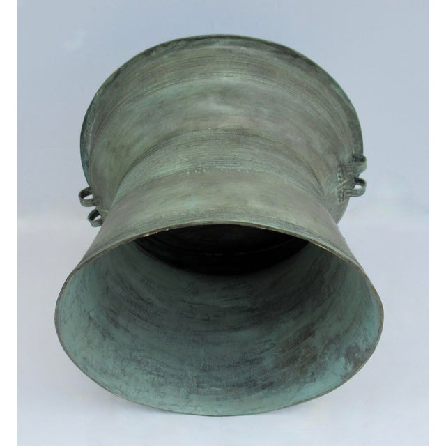 Antique Southeast Asian Bronze Rain Drum Side Table For Sale - Image 11 of 18