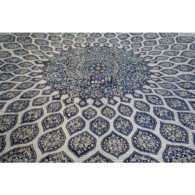 Vintage Isfahan Rug 7'4'' x 11'4''.