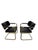 Animal Skin Pair of Industry West Jimmy Cooper Buffalo Leather Armchairs For Sale - Image 7 of 16