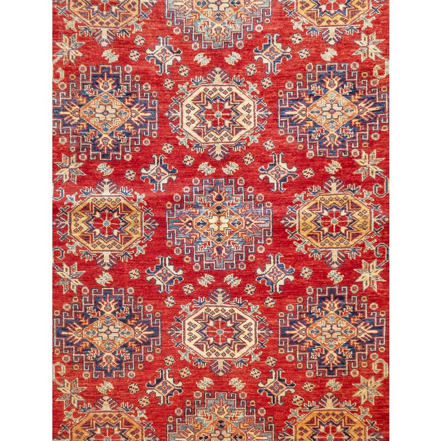 Asian Pak Kazak Rug 5'9'' X 7'8'' For Sale - Image 3 of 8