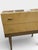 Mid-Century Bedside Table with Drawers in Maple Veneer with Brass Handles and Glass Top, Germany, 1950s-1960s For Sale - Image 6 of 9