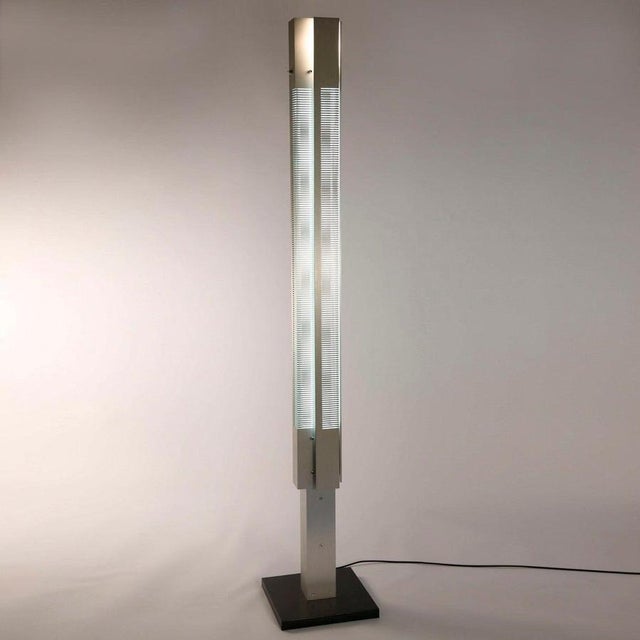 Floor lamp model 'medium signal column lamp' designed by serge mouille in 1962. Manufactured by editions serge mouille in...