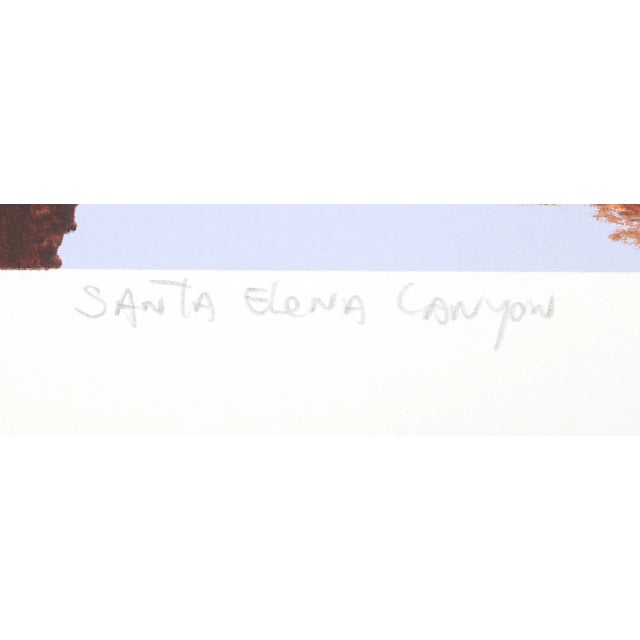 Mid-Century Modern Antonio Peticov 'Santa Elena Canyon' Lithograph For Sale - Image 3 of 3