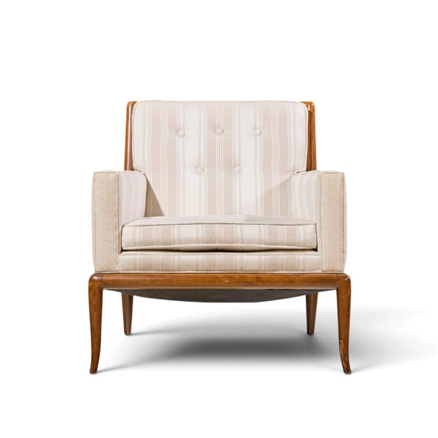 Mid 20th Century Robsjohn Gibbings for Widdicomb Mid Century Sabre Leg Lounge Chairs - Pair For Sale - Image 5 of 12
