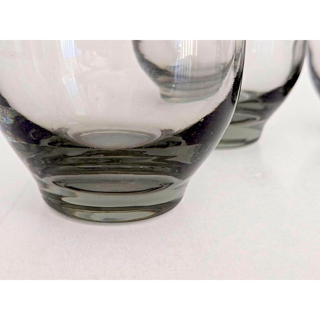 Olive 1970s Libbey Tempo 10 Ounce Flat Tumbler Glasses in Olive Green, Set of 4 For Sale - Image 8 of 10