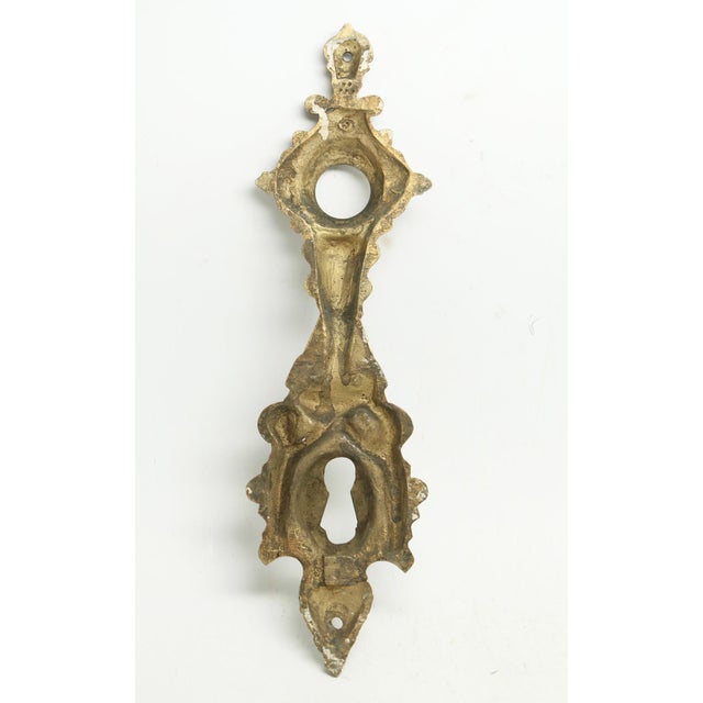 Pair of Highly Ornate Cherubic Figural 9.375 In. Back Plates For Sale - Image 10 of 10
