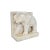 Hand chiseled vintage white solid marble elephant bookend or doorstop. Each slightly unique in natural marble textures,...
