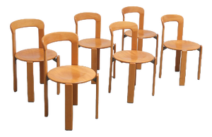 Rey Chairs by Bruno Rey for Kusch & Co, 1980s, Set of 6