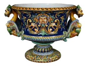 Earthenware Jardinière from Faïence de Nevers, Late 19th Century