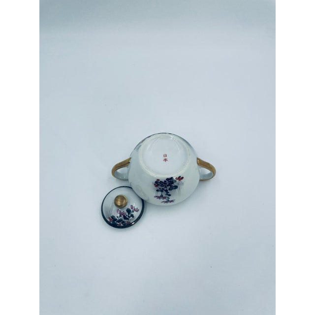 Porcelain Sugar Bowl Japan Kutania, 1975 For Sale - Image 9 of 12