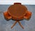 Vintage Yew Wood Circular Drum End Side Lamp Table For Sale - Image 10 of 11