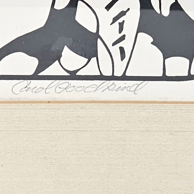 Carol Goodkind “Geishas” Signed Limited Edition Serigraph, Framed 37" For Sale - Image 10 of 10
